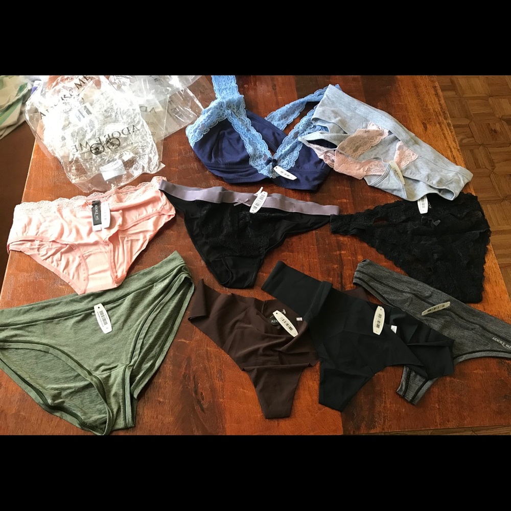 Adore me NWT xl undies & 2 bralettes